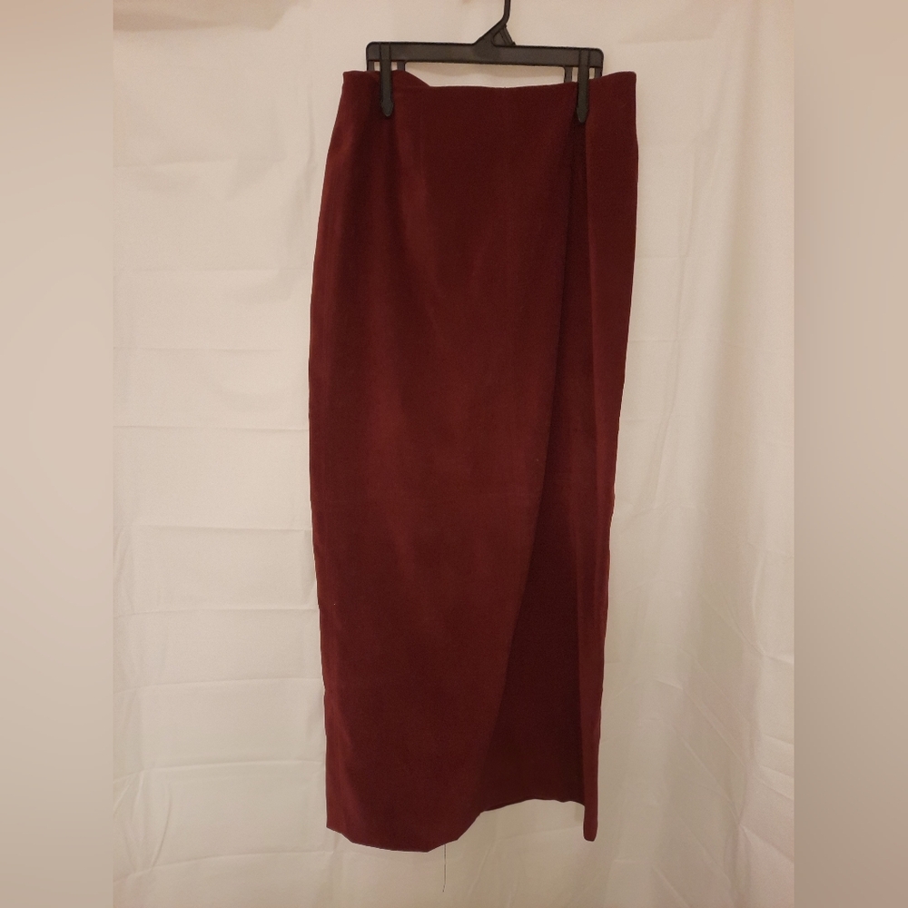 bagatelle Wine Maxi Skirt